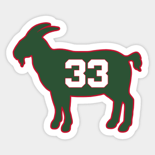 Kareem Abdul Jabbar Milwaukee Goat Qiangy Sticker